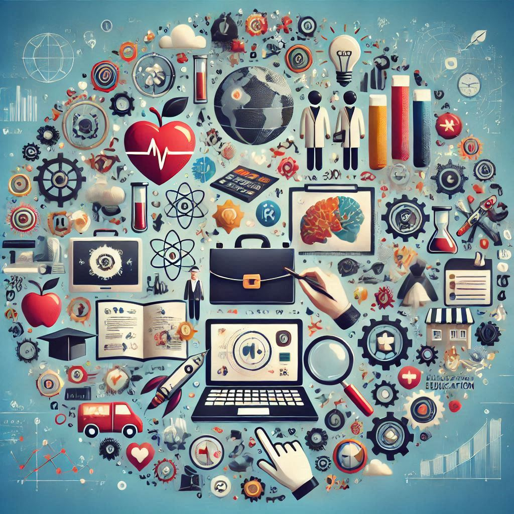 المهارات الخاصة بالصناعة (مثل: تكنولوجيا المعلومات، الرعاية الصحية، التعليم)
